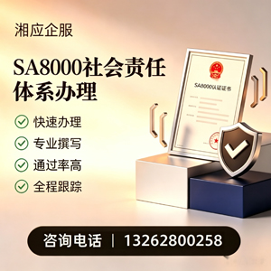 乌鲁木齐SA8000社会责任体系认证服务